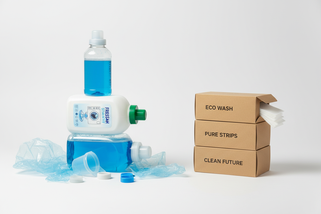 Waschstreifen vs. Flüssigwaschmittel: Der ultimative Vergleich