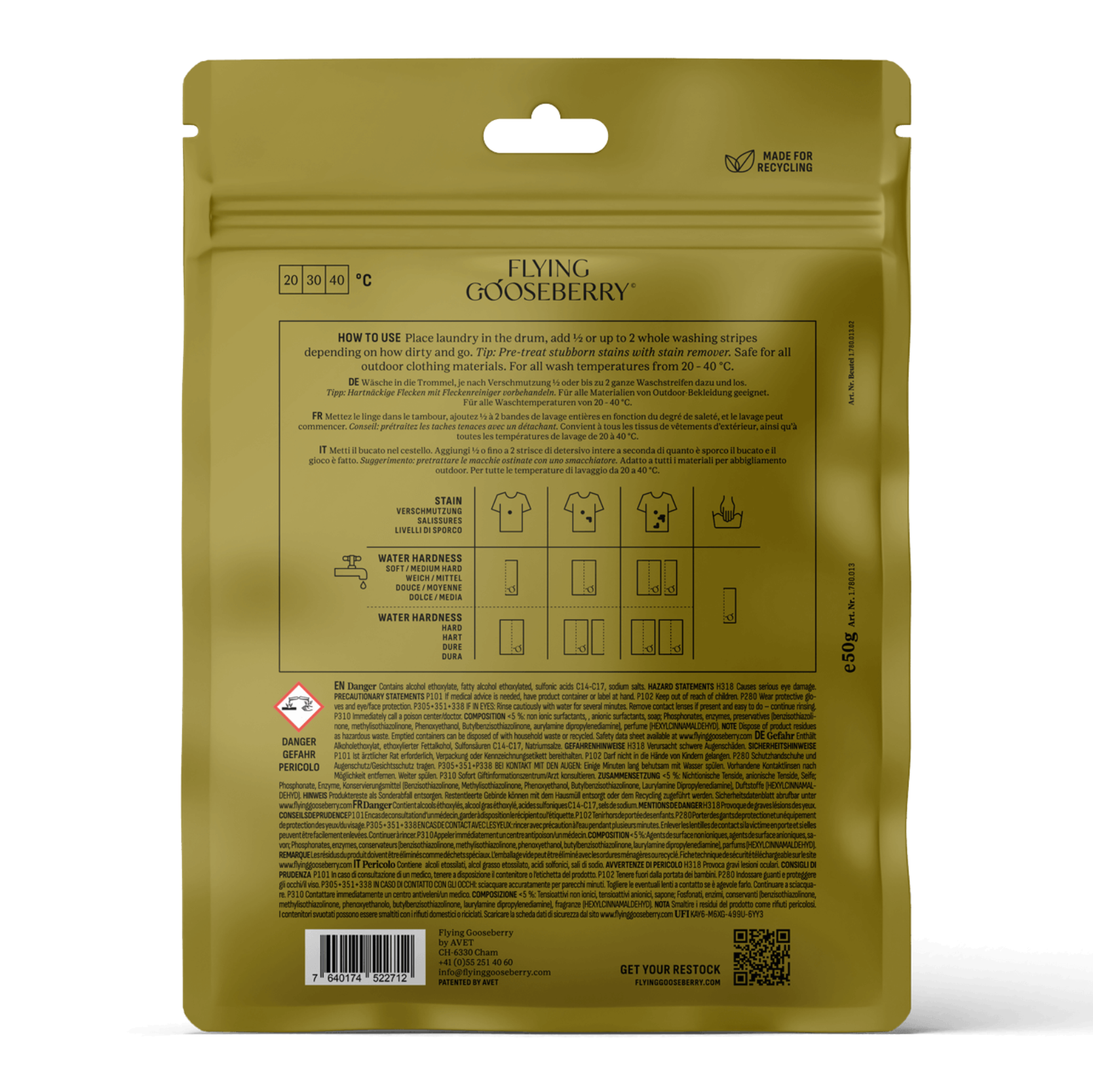 Outdoor Wash Waschstreifen